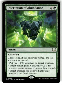 Inscription of Abundance Commander: Bloomburrow Regular MTG - Image 1