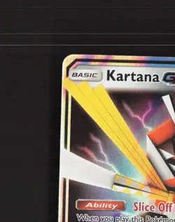 Kartana GX 70/111 Crimson Invasion Ultra Rare Holo Pokemon Card MP - Image 3