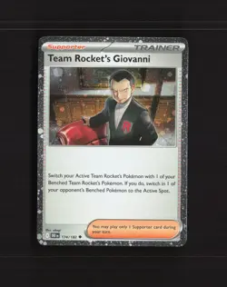 Team Rocket's Giovanni 174/182 Destined Rivals Cosmos Holo Rare Pokemon Card NM - Image 1