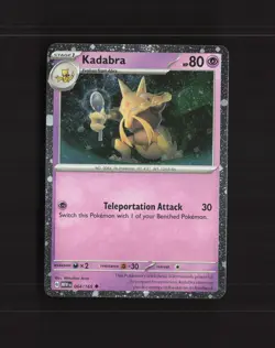 Kadabra 064/165 Scarlet & Violet 151 Cosmos Holo Rare Holo Pokemon Card NM - Image 1