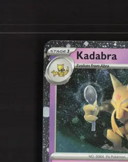 Kadabra 064/165 Scarlet & Violet 151 Cosmos Holo Rare Holo Pokemon Card NM - Image 3