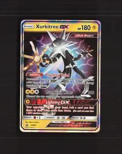 Xurkitree GX SM68 Sun & Moon Black Star Promo Holo Pokemon Card DMG - Image 1