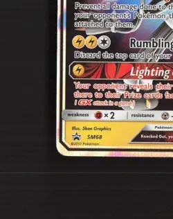 Xurkitree GX SM68 Sun & Moon Black Star Promo Holo Pokemon Card DMG - Image 5