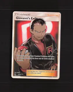 Giovanni's Exile 67/68 Hidden Fates Full Art Ultra Rare Holo Pokemon Card LP+ - Image 1