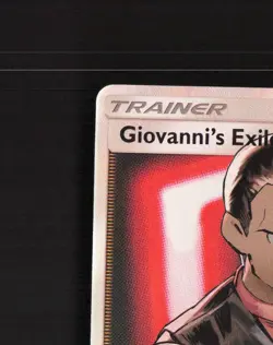 Giovanni's Exile 67/68 Hidden Fates Full Art Ultra Rare Holo Pokemon Card LP+ - Image 3