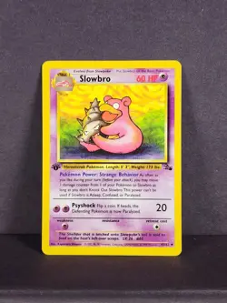 1999 Pokemon TCG Fossil 1st Edition Slowbro 43/62 NEAR MINT - Uncommon English - Image 2