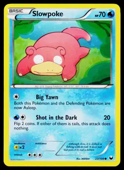 Slowpoke 23/108 Common Dark Explorers Pokemon LP - Image 1