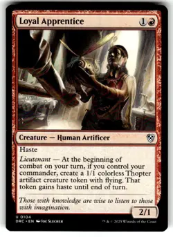 Loyal Apprentice Commander: Aetherdrift Regular MTG - Image 1