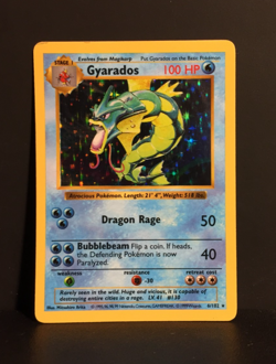 Gyarados Holo | Shadowless Base Set | moderat bespielt | Garados | Pokemon Karte - Image 1