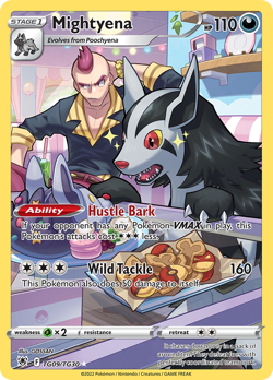 Mightyena TG09/TG30 Holo Astral Radiance Trainer Gallery Pokemon NM - Image 1
