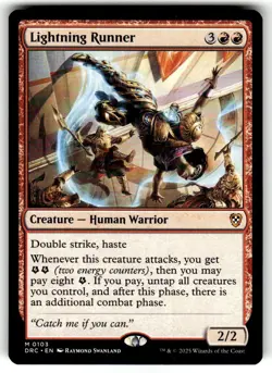 Lightning Runner Commander: Aetherdrift Regular MTG - Image 1
