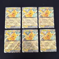 Pikachu ex 028/131 Pokemon Prismatic Evolutions Double Rare Six Of Them - Image 1