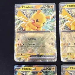 Pikachu ex 028/131 Pokemon Prismatic Evolutions Double Rare Six Of Them - Image 2