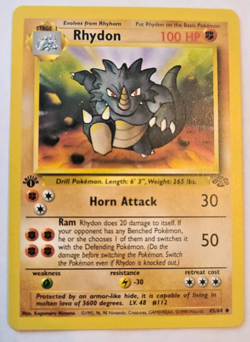 Pokemon TCG: Rhydon Jungle 1st Edition 45/64 Near Mint (NM) - Image 1