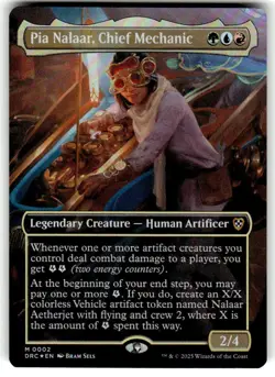 Pia Nalaar, Chief Mechanic (Borderless) Commander: Aetherdrift Foil MTG - Image 1