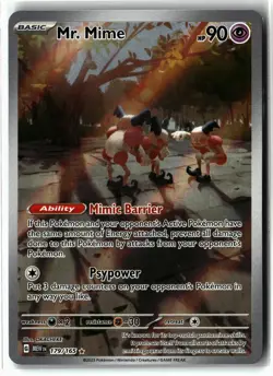 Mr. Mime ⭐ 179/165 Holo Illustration Rare 151 2023 Pokemon NM - Image 1