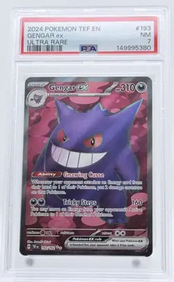 Pokemon Gengar ex Ultra Rare Holo Stage 2 English EX 310 HP SV05 193/162 2024 - Image 1