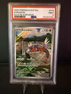 2023 Pokemon PSA 9 Koraidon #014 Black Star Promo SVP EN Scarlet & Violet Promo - Image 1