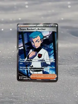 Pokemon Team Rocket's Archer Ultra Rare 223/182 Destined Rivals Holo ENGLISH - Image 1