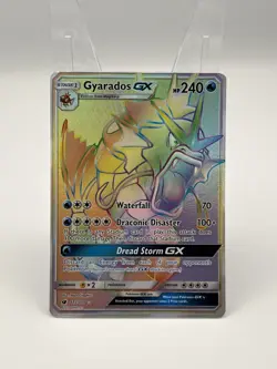 Pokemon TCG Gyarados GX 112/111 SM Crimson Invasion Secret Rare Holo 240HP - Image 1