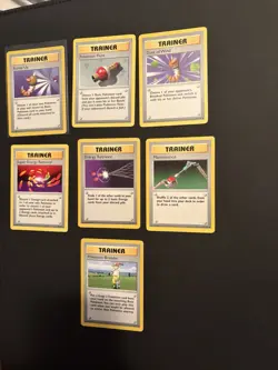 Pokemon Base Set Shadowless Trainer Lot With Scoop Up And Pokemon Breeder - Image 1