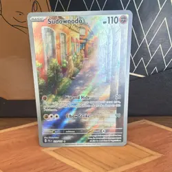 Pokemon TCG Sudowoodo Illustration Rare Holo Full Art SV02 Paldea Evolved 110 HP - Image 1