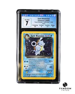 CGC 7 Dark Blastoise Holo 3/82 Pokemon Team Rocket Unlimited Vintage - Image 1