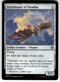 Ornithopter of Paradise Commander: Aetherdrift Regular MTG - Image 1