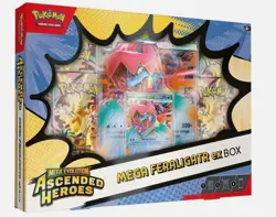 Pokemon TCG Mega Evolution Ascended Heroes Mega Feraligatr ex Box PRESALE - Image 1