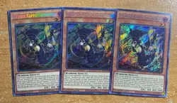 🔥 3x YuGiOh S-Force Rappa Chiyomaru BLVO-EN011 SECRET RARE NM 1ST ED PLAYSET - Image 1