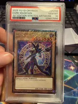 Yu-Gi-Oh! Dark Magician Platinum Secret Rare RA04-EN106 1st Ed Holo 2025 PSA 10 - Image 1