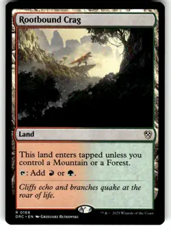 Rootbound Crag Commander: Aetherdrift Regular MTG - Image 1