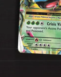 Mega M Venusaur EX 2/108 Evolutions Ultra Rare Holo Pokemon Card DMG - Image 5