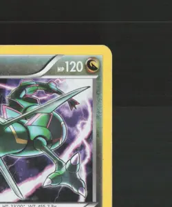 Rayquaza XY141 XY Black Star Promo Cosmos Holo Pokemon Card DMG - Image 4