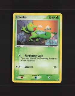 Treecko 67/100 EX Crystal Guardians Reverse Holo Stamped Pokemon Card DMG - Image 1