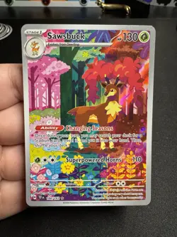 POKEMON TCG - TEMPORAL FORCES - SAWSBUCK 166/162 - Image 1