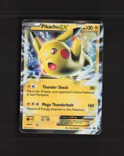 Pikachu EX XY174 XY Black Star Promo Holo Pokemon Card DMG - Image 1