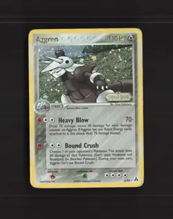 Aggron 2/92 EX Legend Maker Reverse Holo Rare Stamped Pokemon Card DMG - Image 1