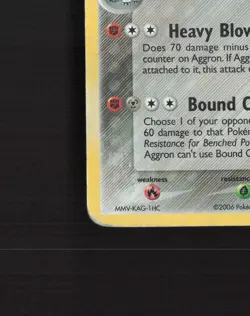 Aggron 2/92 EX Legend Maker Reverse Holo Rare Stamped Pokemon Card DMG - Image 5