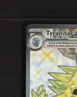 Tyranitar ex 211/197 Obsidian Flames Full Art Ultra Rare Holo Pokemon Card NM - Image 3