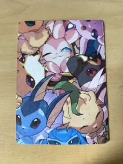 Anime ART STYLE Eeveelution Fan Full Art Pokemon Custom Card/perfect bookmark - Image 1