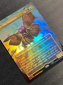 The Wise Mothman Foil M 2455 Fallout Rad Secret Lair SLD MTG NM+ - Image 3