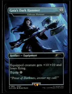 Gaia's Dark Hammer - Colossus Hammer (1866) Rainbow Foil SLD NM - Image 1