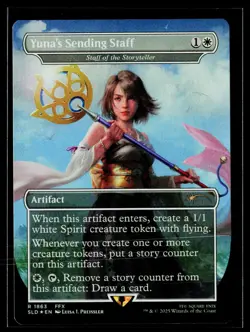 Yuna's Sending Staff - Staff of the Storyteller (Rainbow Foil) SLD 1863 NM - Image 1