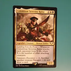 MTG Commissar Severina Raine x1 LP from Universes Beyond: Warhammer 40k - Image 1