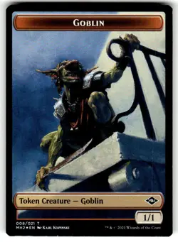 MTG 1x FOIL Squirrel / Goblin Token Magic Gathering x1 NM - Image 2