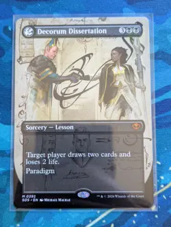 MTG Decorum Dissertation BORDERLESS ALT ART - NM - Secrets of Strixhaven - Image 1
