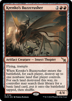 x1 Krenko's Buzzcrusher MKM MTG 136 RARE M/NM 1x - Image 1