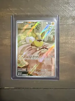 Pokemon TCG Yamper 99/94 Phantasmal flames Illustration rare - Image 1