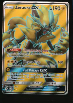 Pokemon Zeraora GX (Full Art) SM - Lost Thunder #201/214 NM - Image 1